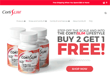 Tablet Screenshot of cortislim.com